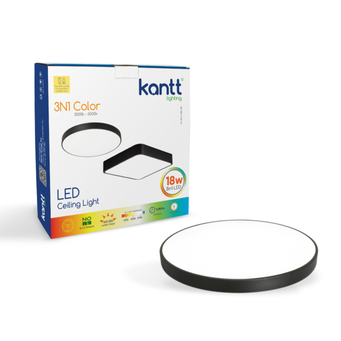 KA-3N1-CLS1BR-18W 3 Color Ceiling Lights 18W