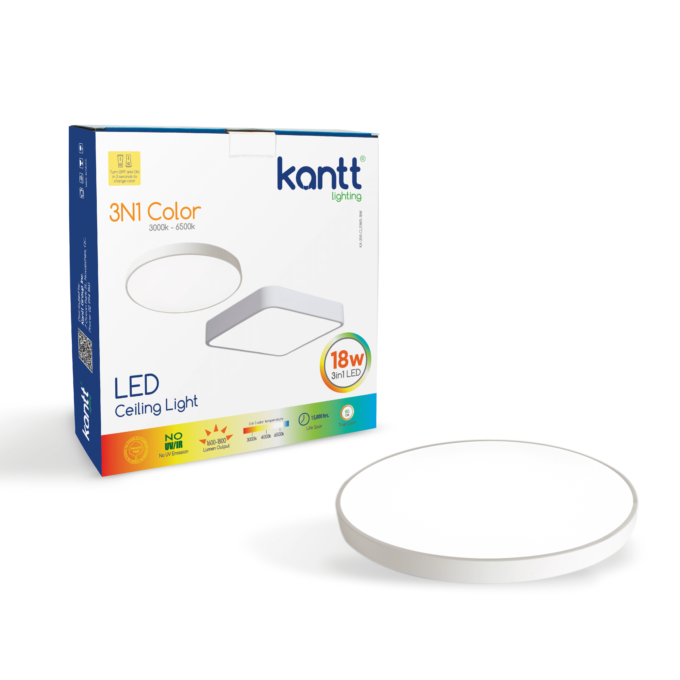 KA-3N1-CLS1WR-18W 3 Color Ceiling Lights 18W