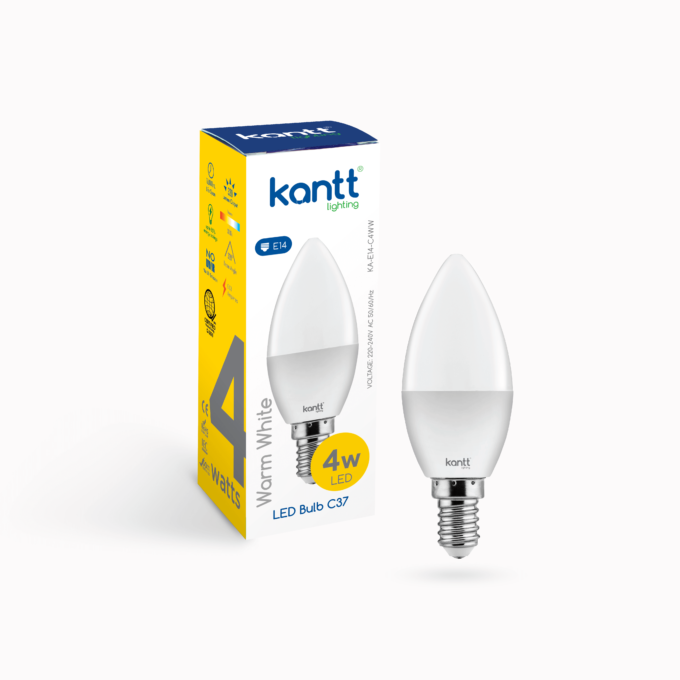 KA-E14-C4WW C37 Bulb 4W