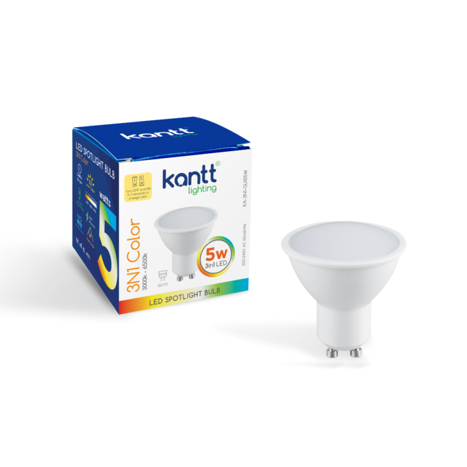 KA-3N1-GU105W GU10 Spotlight Bulb 5W
